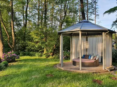 Ein Garten an der Unterkunft Villa Brodthage, App. 1
