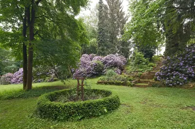 Ein Garten an der Unterkunft Villa Brodthage, App. 4