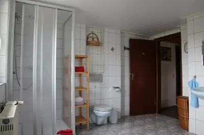 Ein Badezimmer in der Unterkunft Ferienwohnung Halberstadt