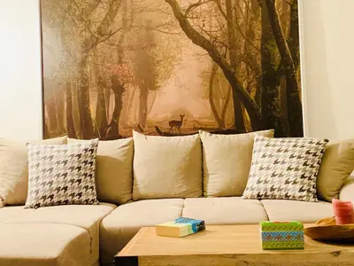 Ein Sitzbereich in der Unterkunft Villa ManJana am Wurmberg