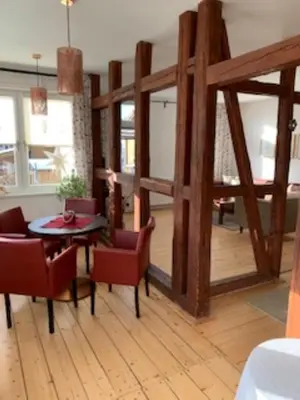 Ein Sitzbereich in der Unterkunft Appartment 5