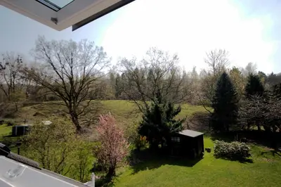Ein Garten an der Unterkunft Ferienwohnung Rehblick