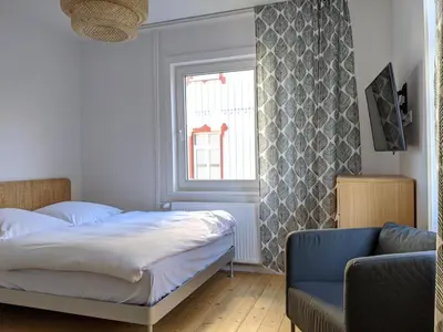 Ein Bett oder Betten in einem Zimmer der Unterkunft Familienfreundlich - Farbenfroh - Außergewöhnlich