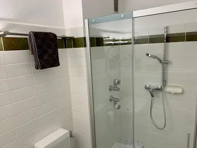 Ein Badezimmer in der Unterkunft Kupferstollen