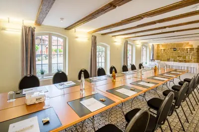 Der Geschäftsbereich oder Konferenzraum in der Unterkunft Best Western Hotel Schlossmühle Quedlinburg