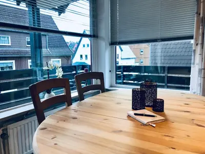 Grundriss der Unterkunft Große Wohnung - Kamin - Balkon - Boxspringbett - Skiwiese