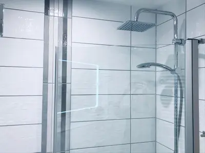 Ein Badezimmer in der Unterkunft Wohnung an der Skiwiese - Boxspring - Balkon - 2 Smart TV - Carport