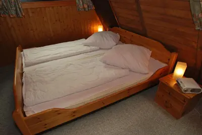 Ein Bett oder Betten in einem Zimmer der Unterkunft Holiday park- Nurdach