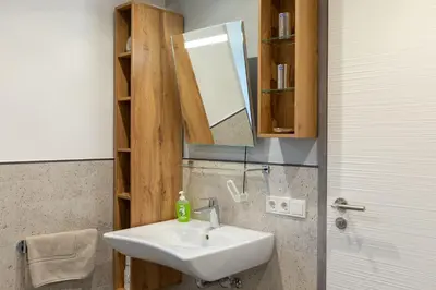 Ein Badezimmer in der Unterkunft Harznest