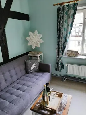 Ein Sitzbereich in der Unterkunft Adelshof Quedlinburg