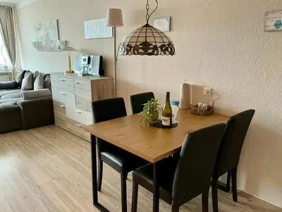 Ein Sitzbereich in der Unterkunft App 507 Bocksbergblick im Ferienpark Hahnenklee Haus 1