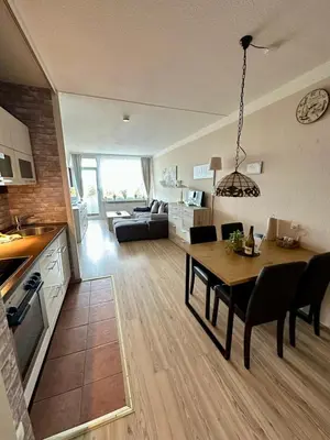 Küche/Küchenzeile in der Unterkunft App 507 Bocksbergblick im Ferienpark Hahnenklee Haus 1