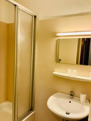 Ein Badezimmer in der Unterkunft App 507 Bocksbergblick im Ferienpark Hahnenklee Haus 1