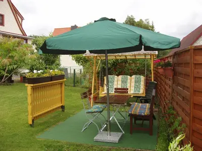 Ein Garten an der Unterkunft Ferienwohnungen Rießling