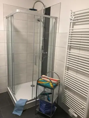 Ein Badezimmer in der Unterkunft Karins Ferienwohnung