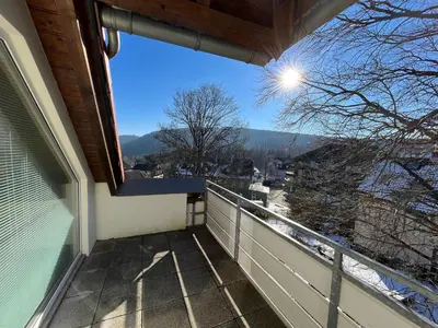 Ein allgemeiner Bergblick oder ein Berglick von der Ferienwohnung aus