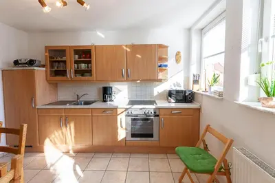 Küche/Küchenzeile in der Unterkunft Ferienwohnung Sonnenseite Zoja Hahnenklee