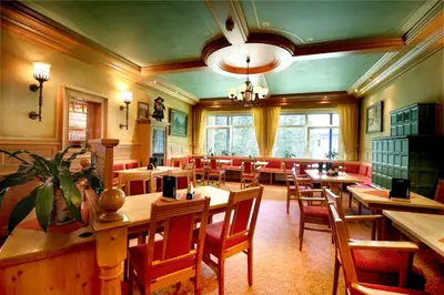 Ein Sitzbereich in der Unterkunft Morada Hotel Alexisbad