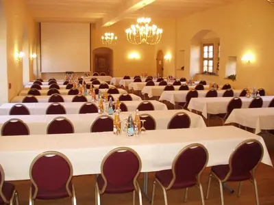 Der Geschäftsbereich oder Konferenzraum in der Unterkunft Wyndham Garden Quedlinburg Stadtschloss
