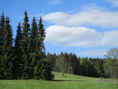 Naturlandschaft in der Nähe des Privatzimmers