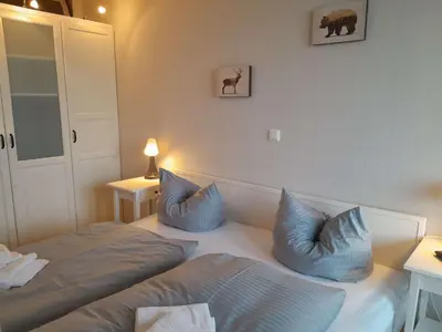 Ein Bett oder Betten in einem Zimmer der Unterkunft Apartment 574