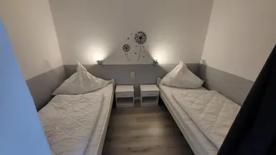 Ein Sitzbereich in der Unterkunft Ferienwohnung Bergwichtel Hahnenklee 