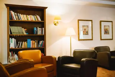 Ein Sitzbereich in der Unterkunft REGIOHOTEL Berghotel Ilsenburg - #Panoramablick #Wellness #Wallbox #GroßesAbendbuffet
