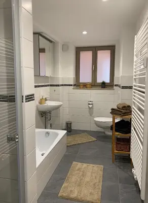 Ein Badezimmer in der Unterkunft Ferienwohnung Bournville
