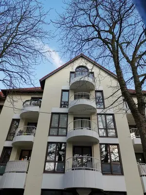 Das Gebäude in dem sich die Ferienwohnung befindet