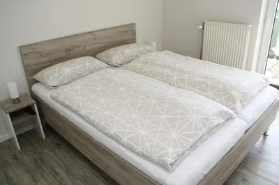 Ein Bett oder Betten in einem Zimmer der Unterkunft Apartment am Hütteberg