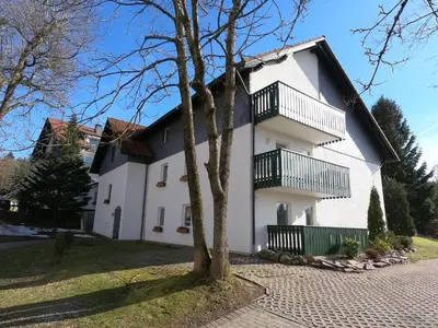 Das Gebäude in dem sich die Ferienwohnung befindet