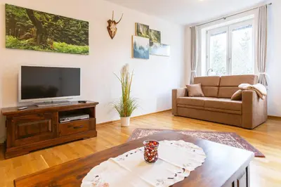 TV/Unterhaltungsangebot in der Unterkunft Ferienwohnung an der Salamanderburg