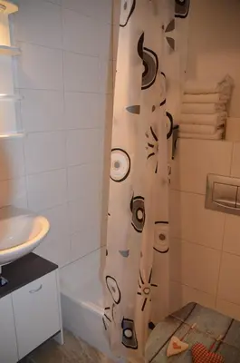 Ein Badezimmer in der Unterkunft Glöckchen