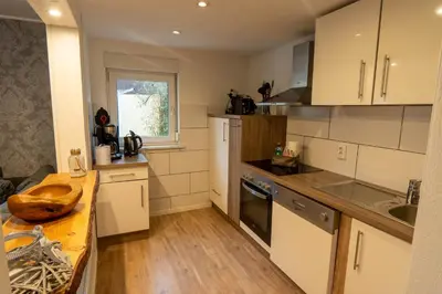 Küche/Küchenzeile in der Unterkunft Harznester - Ferienhaus am Horstberg