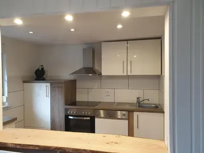 Küche/Küchenzeile in der Unterkunft Harznester - Ferienhaus am Horstberg