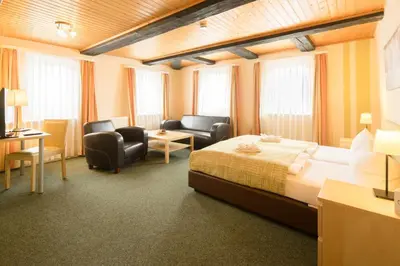 Ein Bett oder Betten in einem Zimmer der Unterkunft Altes Forsthaus Braunlage