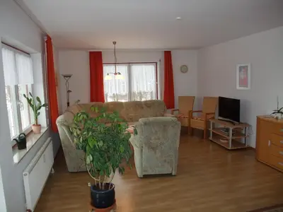 TV/Unterhaltungsangebot in der Unterkunft Ferienhaus Hubertus in Elend mit Balkons