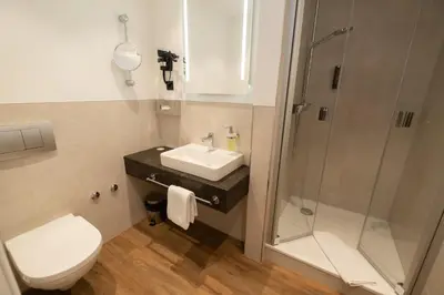 Ein Badezimmer in der Unterkunft Hotel Niedersächsischer Hof