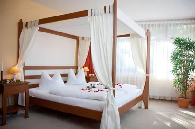 Ein Bett oder Betten in einem Zimmer der Unterkunft Hotel Balneolum Superior