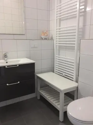 Ein Badezimmer in der Unterkunft Relax im Wald