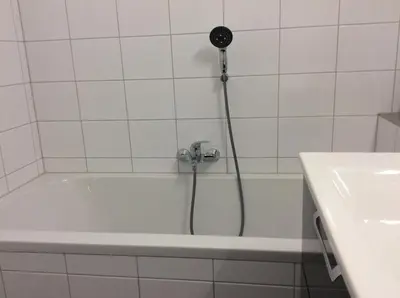 Ein Badezimmer in der Unterkunft Relax im Wald