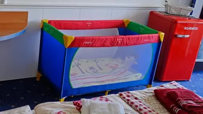 Ein Bett oder Betten in einem Zimmer der Unterkunft Bergblick471