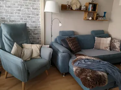 Ein Sitzbereich in der Unterkunft Ferienwohnung - Fiete - in Altenau im Harz bis 4 Pers Hunde willkommen