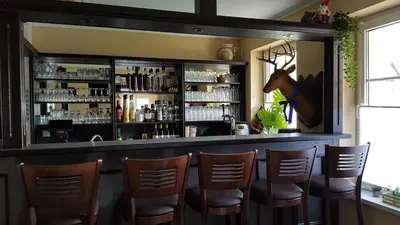 Lounge oder Bar in der Unterkunft Harz Pension