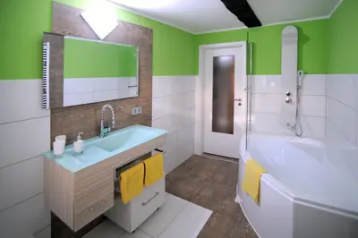Ein Badezimmer in der Unterkunft Design-Ferienwohnungen Stadtidyll