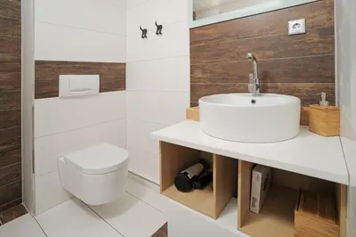Ein Badezimmer in der Unterkunft Design-Ferienwohnungen Stadtidyll