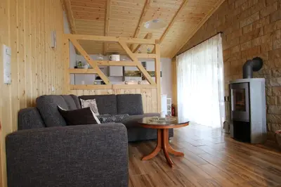 Ein Sitzbereich in der Unterkunft Ferienhäuser in Allrode