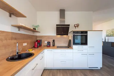 Küche/Küchenzeile in der Unterkunft Prinzess Brunhilde - Appartementhaus