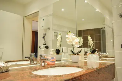 Ein Badezimmer in der Unterkunft CAREA Residenz Hotel Harzhöhe