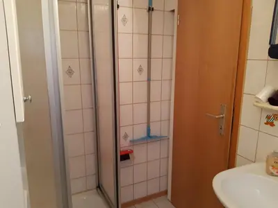 Ein Badezimmer in der Unterkunft Haus Bösenberg